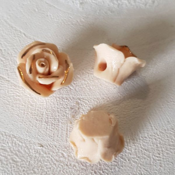 Flower Earthenware 15 mm N&deg;01-02 Beige