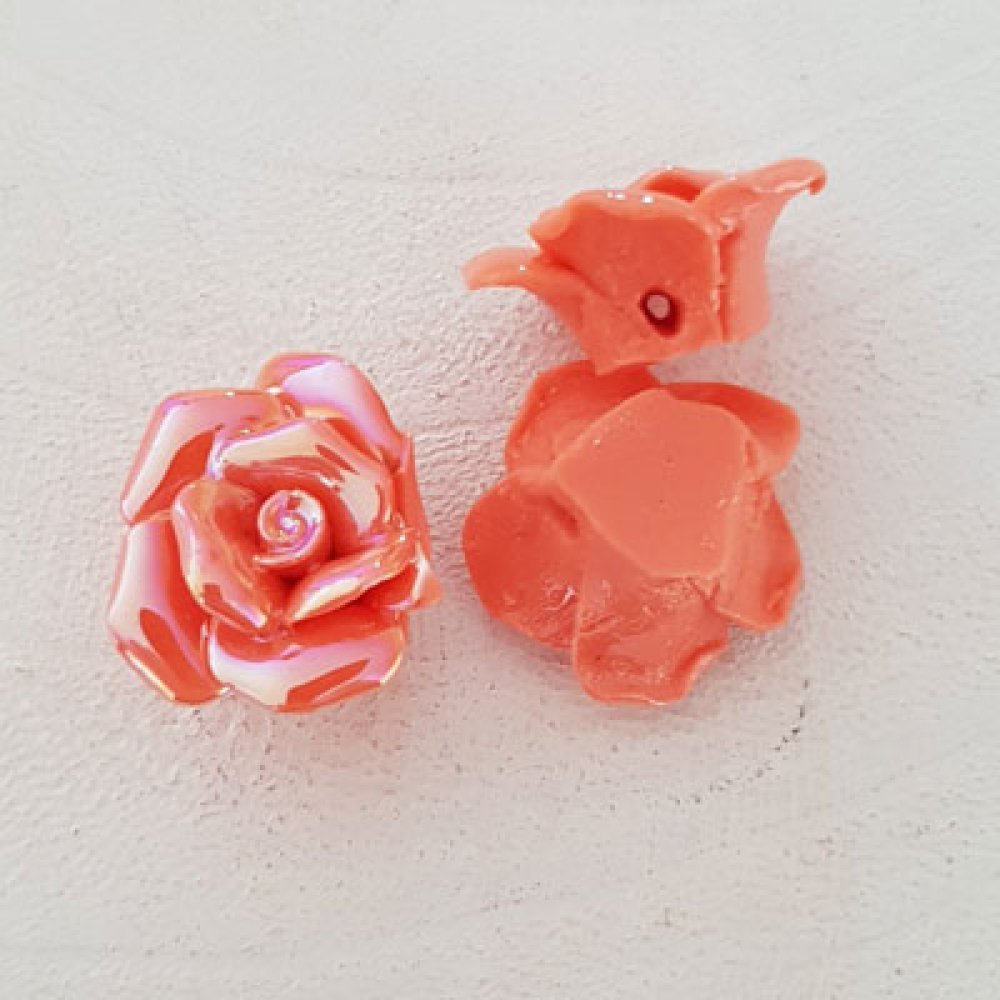 Flower Earthenware 20 mm N°02-09 Salmon