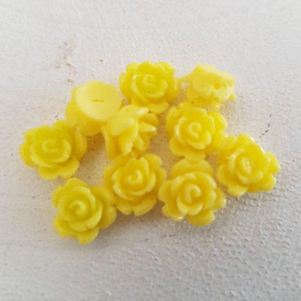 Synthetic Flower 09 mm N&deg;01-07 Light yellow