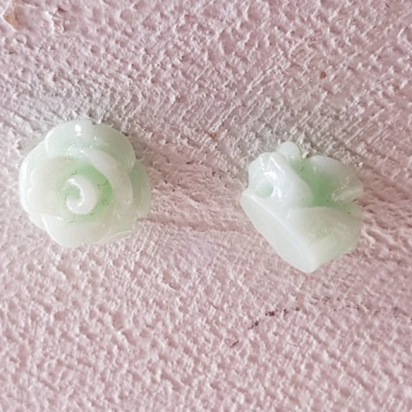 Fleur Synth&eacute;tique 07 mm N&deg;01-27 lot 5 pi&egrave;ces Turquoise