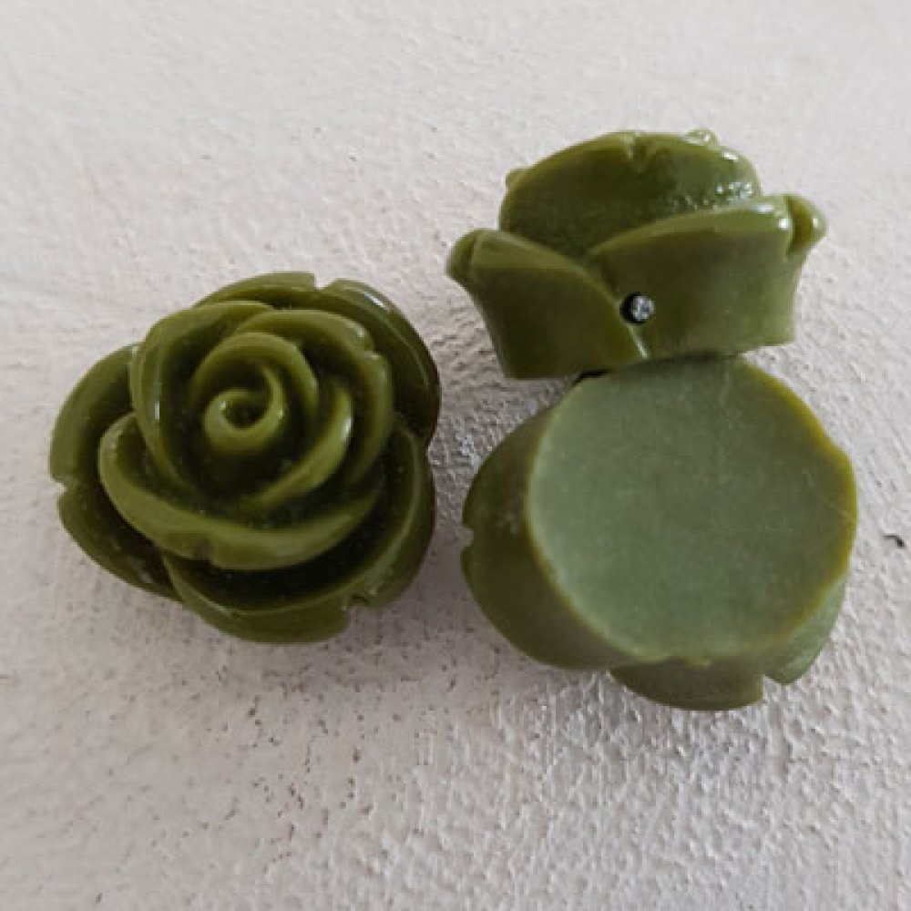 Synthetic Flower 13 mm N°01-09 Khaki