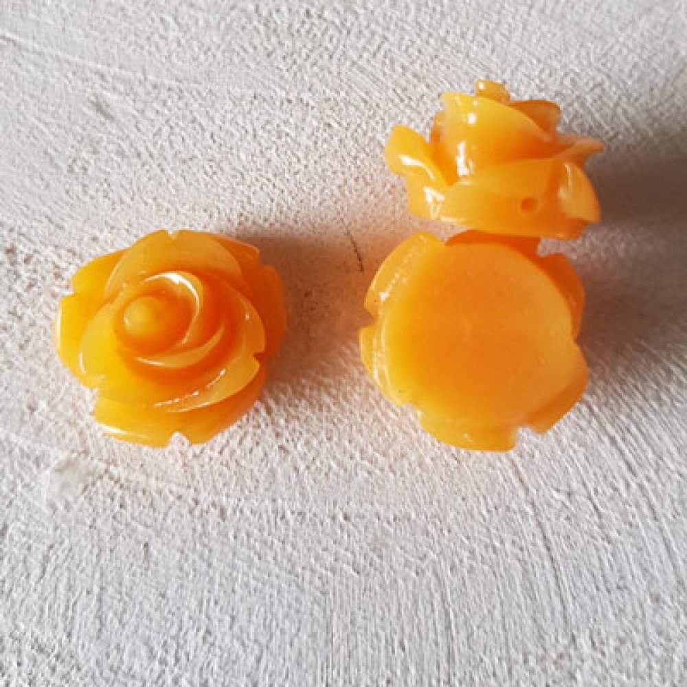 Synthetic Flower 17 mm N°01-13 Orange