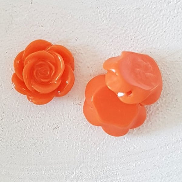 Synthetic Flower 17 mm N&deg;04-13 Orange