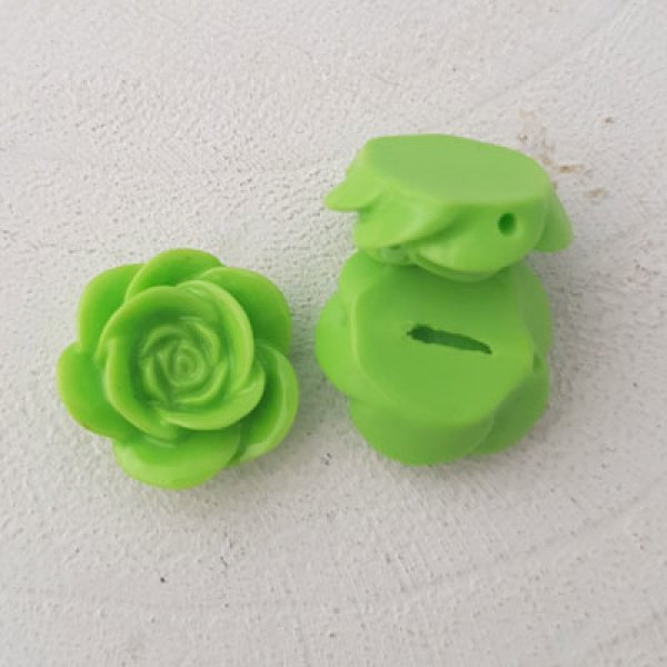 Synthetic flower 17 mm N&deg;04-24 Light green