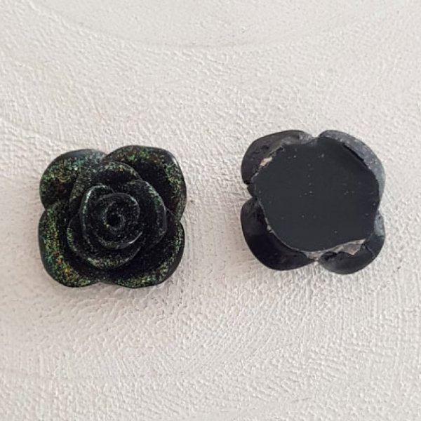 Synthetic Flower 20 mm N&deg;05-03 Black