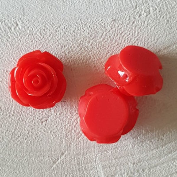 Synthetic Flower 20 mm N&deg;01-11 Red