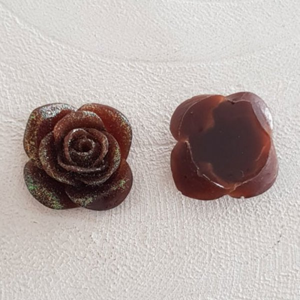 Synthetic Flower 20 mm N&deg;05-16 Brown