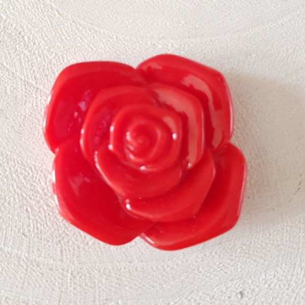 Synthetic Flower 37 mm N&deg;06-02 Red
