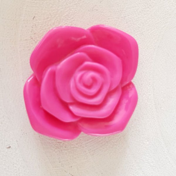 Synthetic Flower 37 mm N&deg;06-07 Fluo Pink
