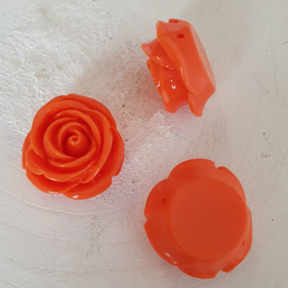 Synthetic Flower N°03-19 dark orange