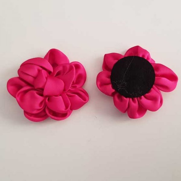 Fleur Tissus Uni 7/8 p&eacute;tales N&deg;02-06