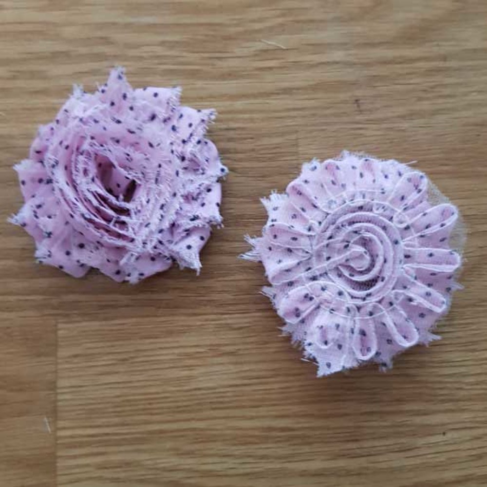 Frayed Fabric Flower Fancy No. 32