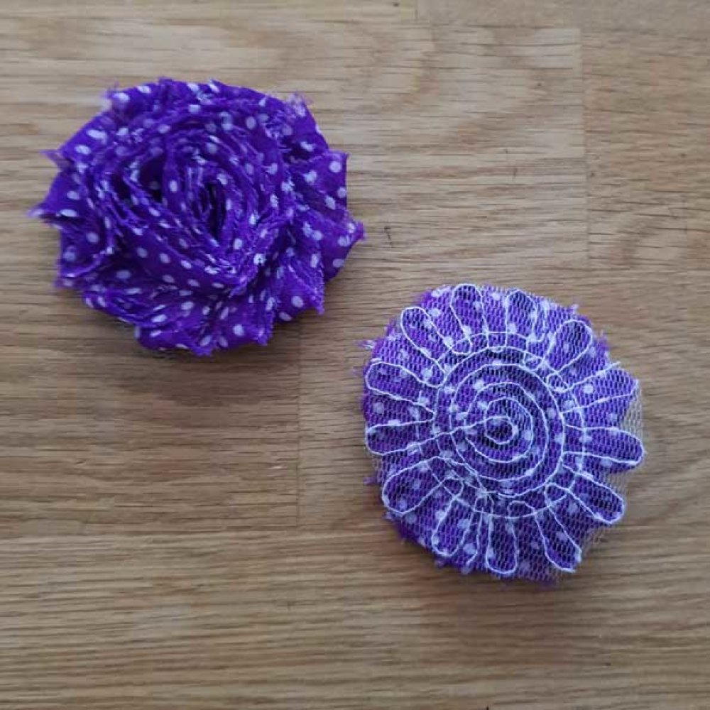 Frayed Fabric Flower Fancy No. 35