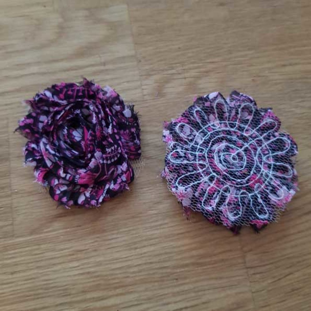 Frayed Fabric Flower Fancy No. 49