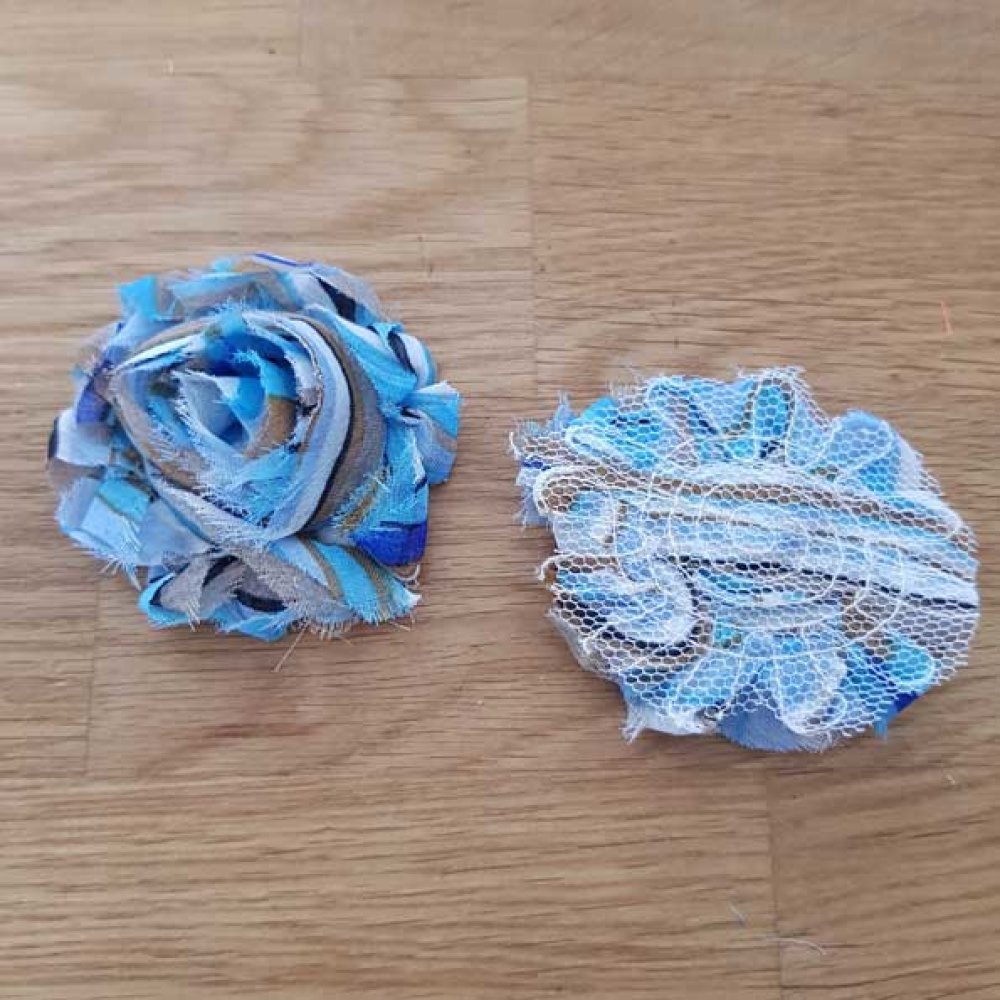 Frayed Fabric Flower Fancy No. 55