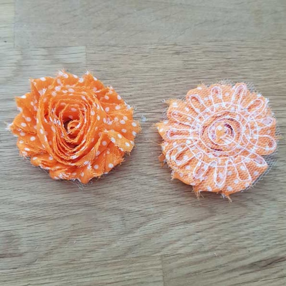 Frayed Fabric Flower Fancy No. 56