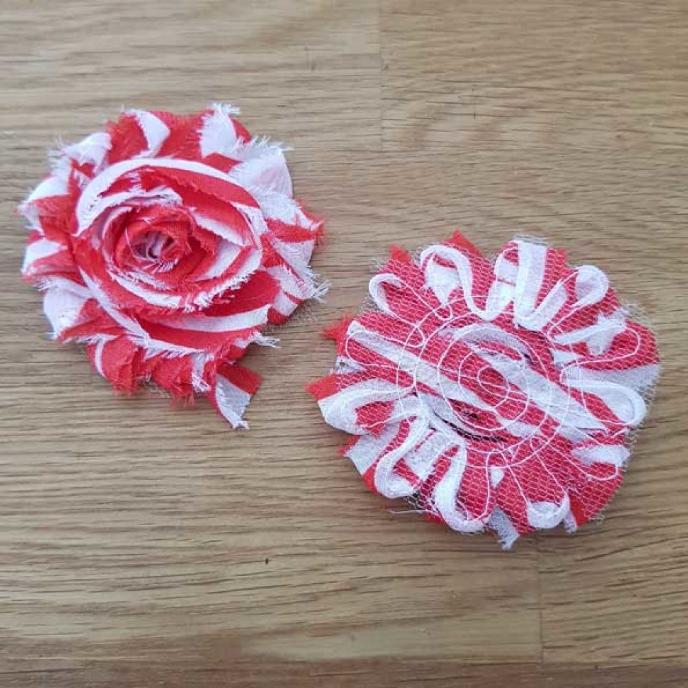 Frayed Fabric Flower Fancy No. 62