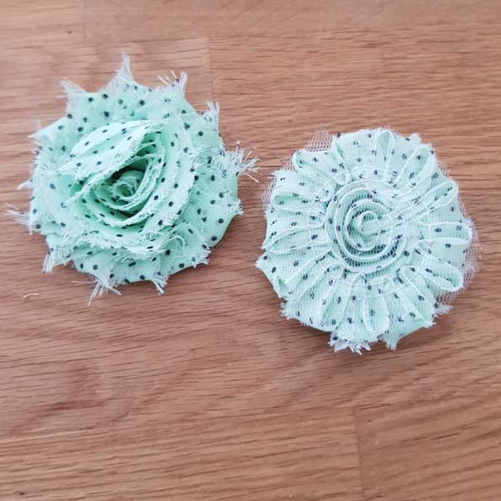 Frayed Fabric Flower Fancy No. 63