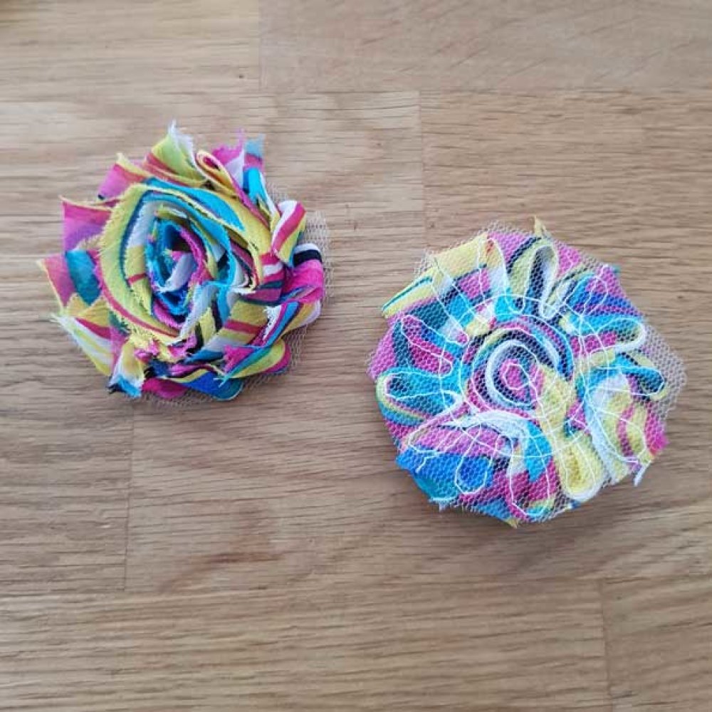 Frayed Fabric Flower Fancy No. 67