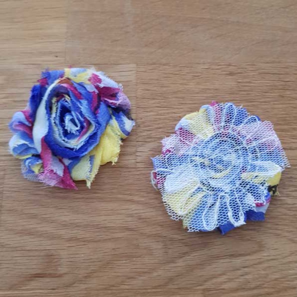 Frayed Fabric Flower Fancy No. 83