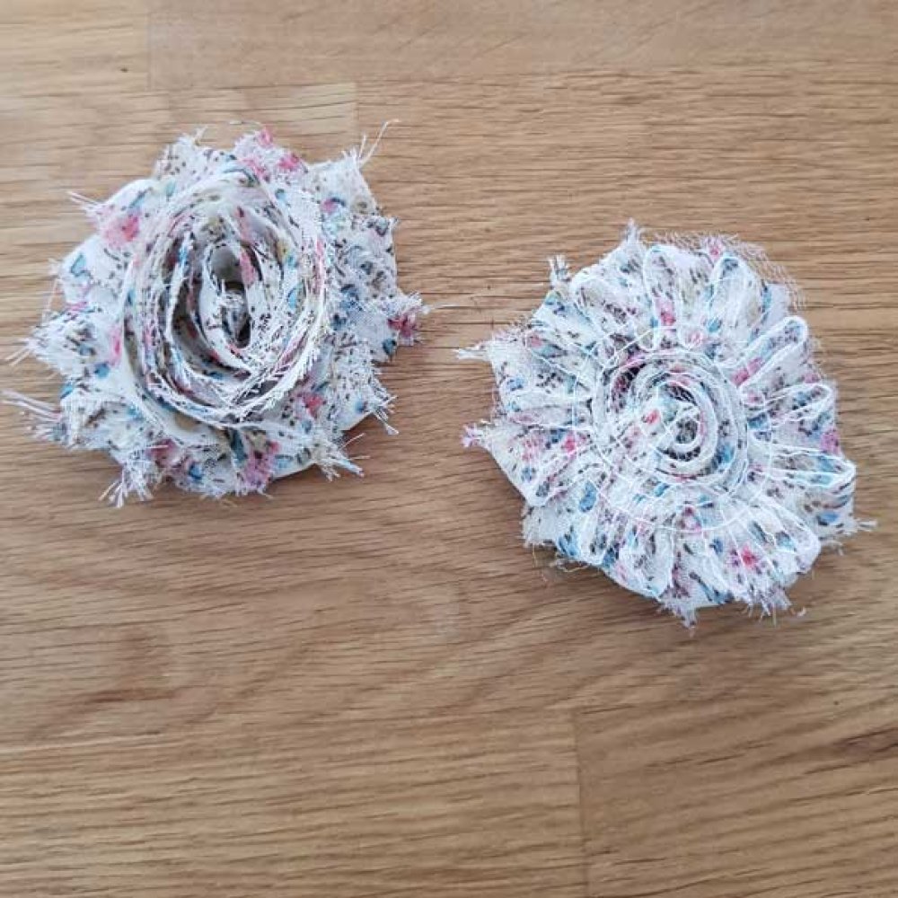 Frayed Fabric Flower Fancy No. 84