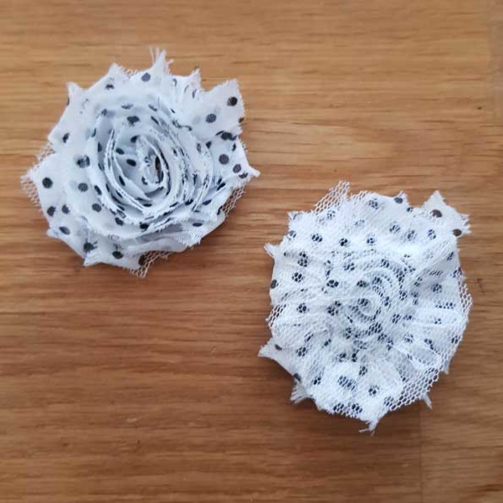 Frayed Fabric Flower No. 10