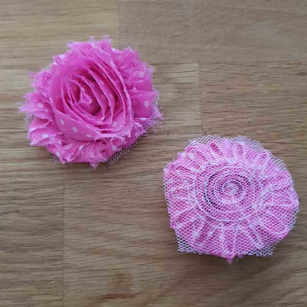 Frayed Fabric Flower Fancy No. 25