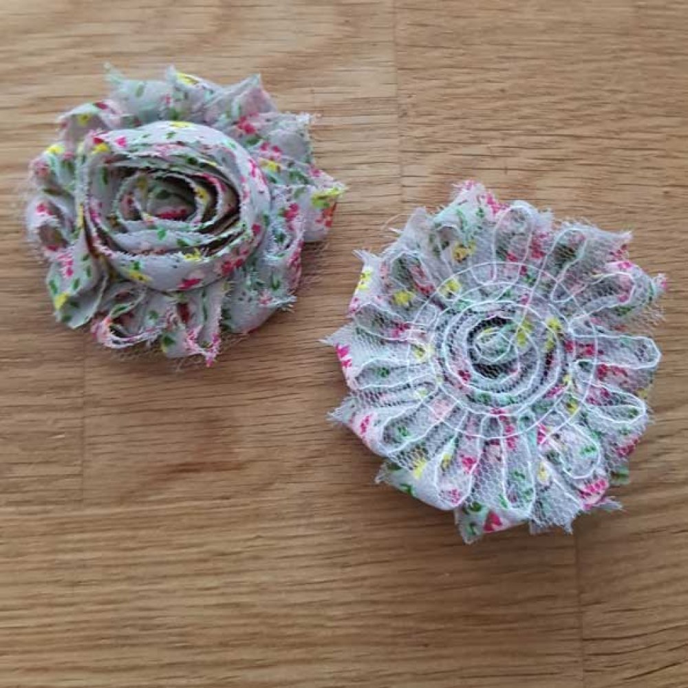 Frayed Fabric Flower Fancy No. 29