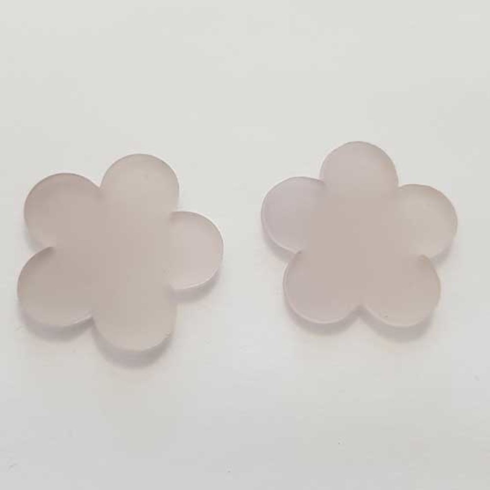 Fleur pvc 26 mm Blanc Opaline