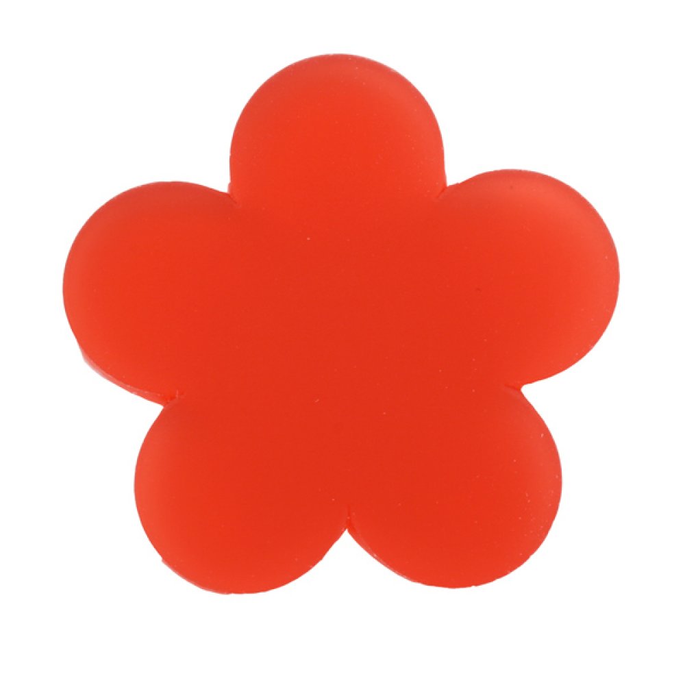 Fleur pvc 26 mm Rouge Opaline