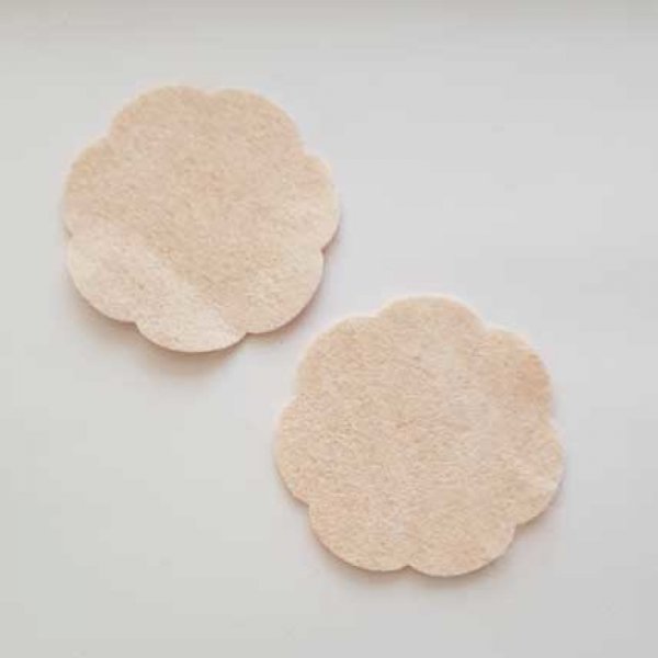 Jolie petite fleur en Feutrine 65 mm N&deg;19-20 x 2 pi&egrave;ces