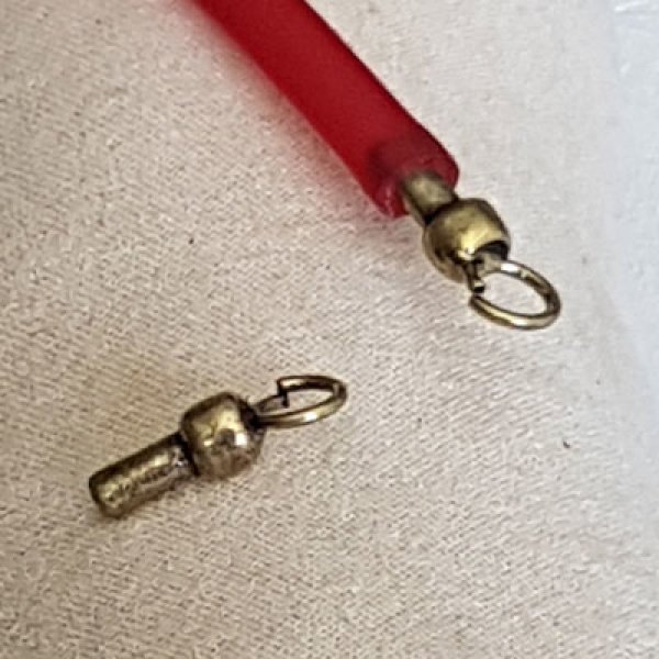 Lot 10 Hollow Pvc Cord Clasps 5 mm