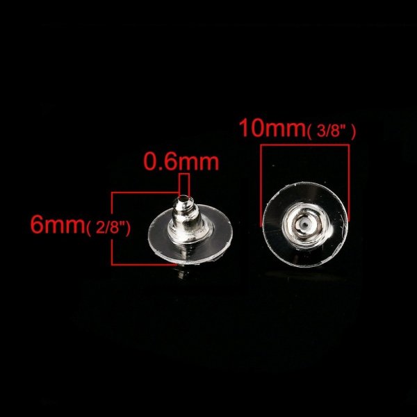 Batch of 100 tips N&deg;05 (50 pairs) pushers for earrings.