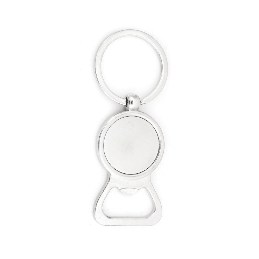 Set of 10 Key chains 25 mm silver N°01