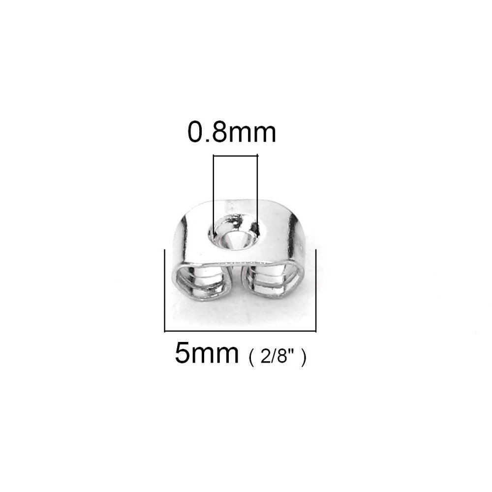 Batch of 200 tips N°04 (that is to say 100 pairs) pushers for earrings.