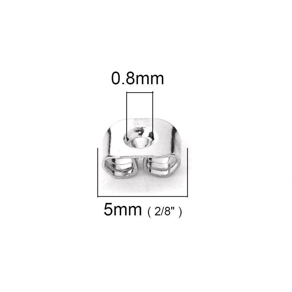 Batch of 200 tips N°04 (that is to say 100 pairs) pushers for earrings.