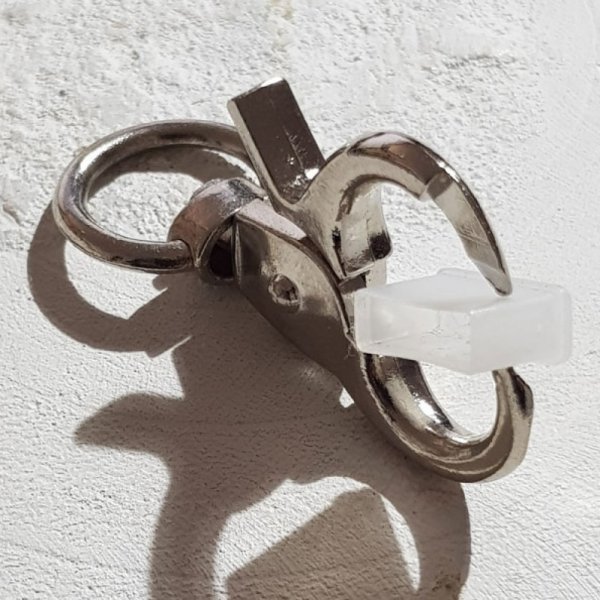 Set of 2 carabiner clasps for key rings N&deg;04