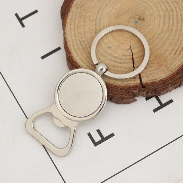 Set of 5 silver key rings 25 mm N&deg;01