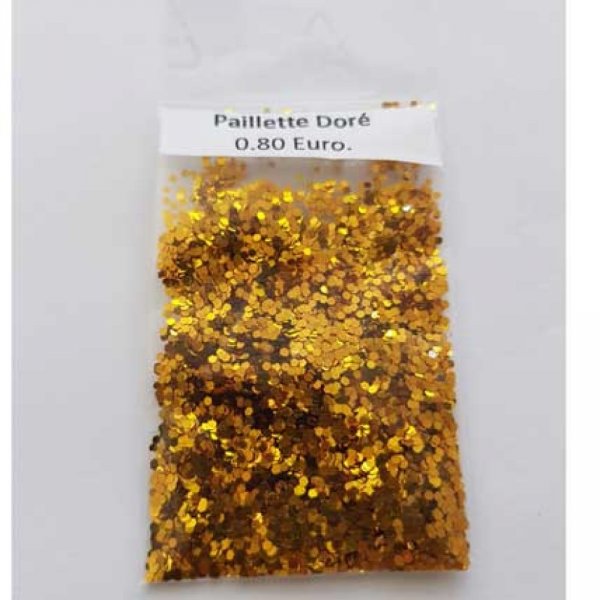 Micro bille Paillette Jaune Dor&eacute; sachet de 4 Grammes