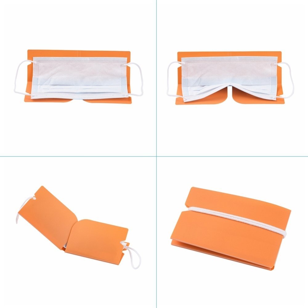 Orange Plastic Storage Clip Organizer