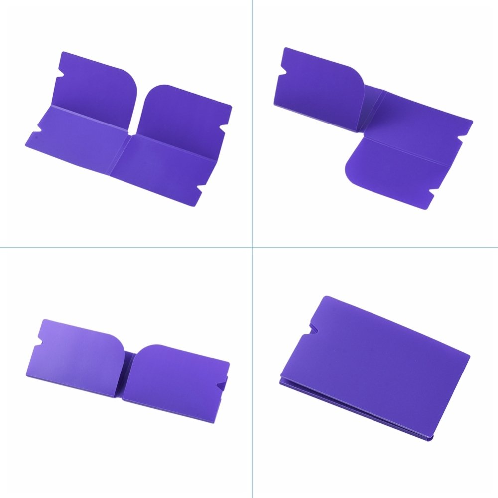 Purple Plastic Storage Clip Organizer