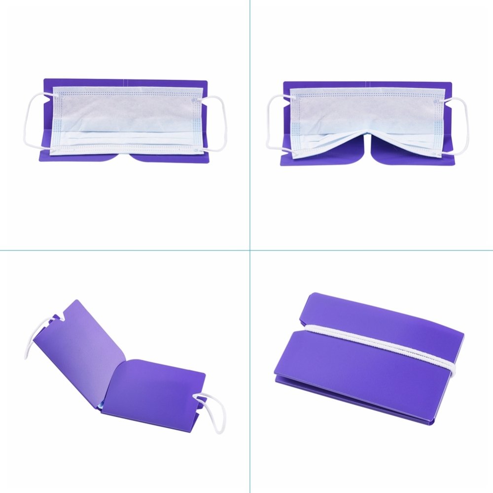 Purple Plastic Storage Clip Organizer