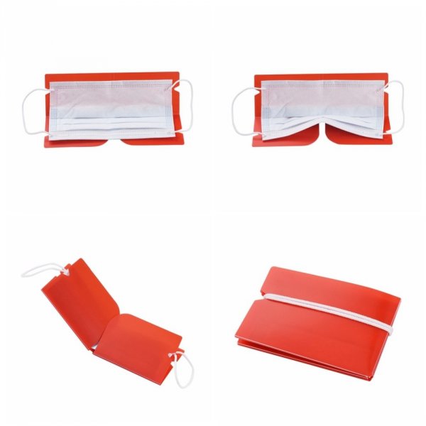 Plastic Storage Clip Organizer Red