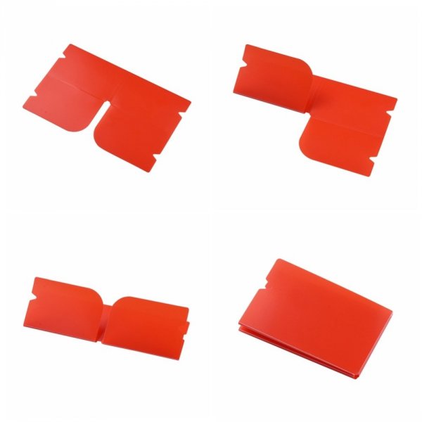 Plastic Storage Clip Organizer Red