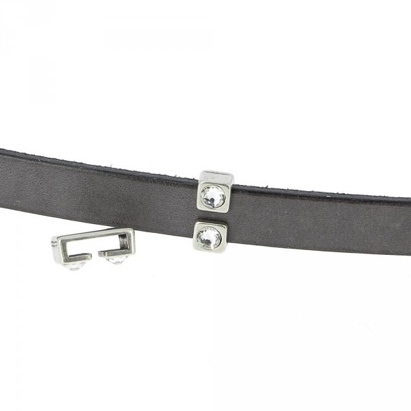 10 mm Zamak pass-through N&deg;23 Silver