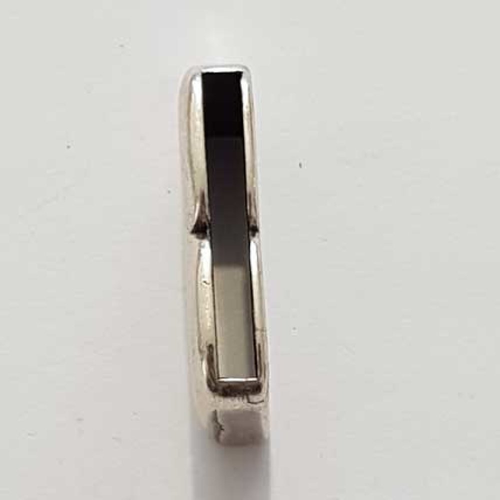 Passant 25 mm en Zamak Lettre B  Argent