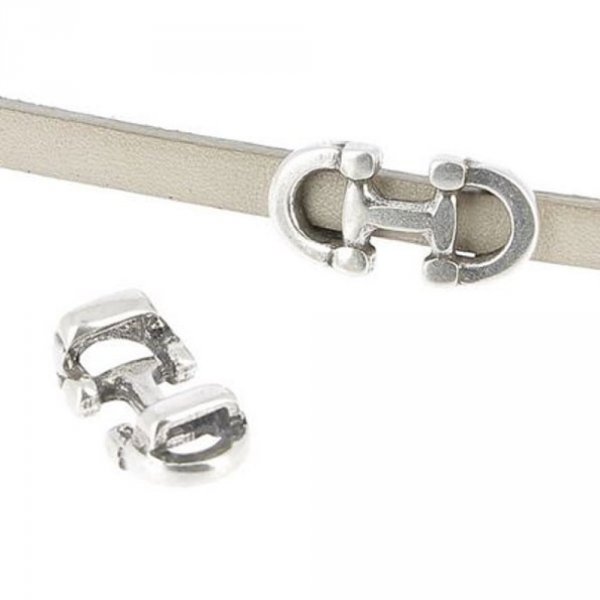 5 mm Zamak Passage N&deg;01 Silver