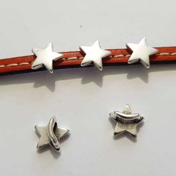 Passant 5 mm en Zamak N&deg;08 Argent &eacute;toile