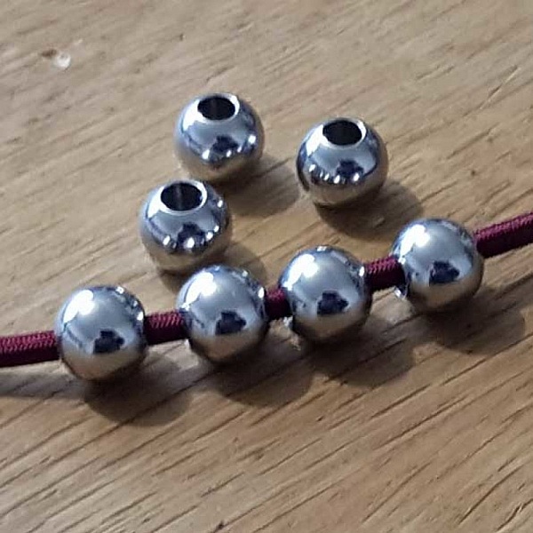 Bead 10 mm Stainless steel N&deg;01