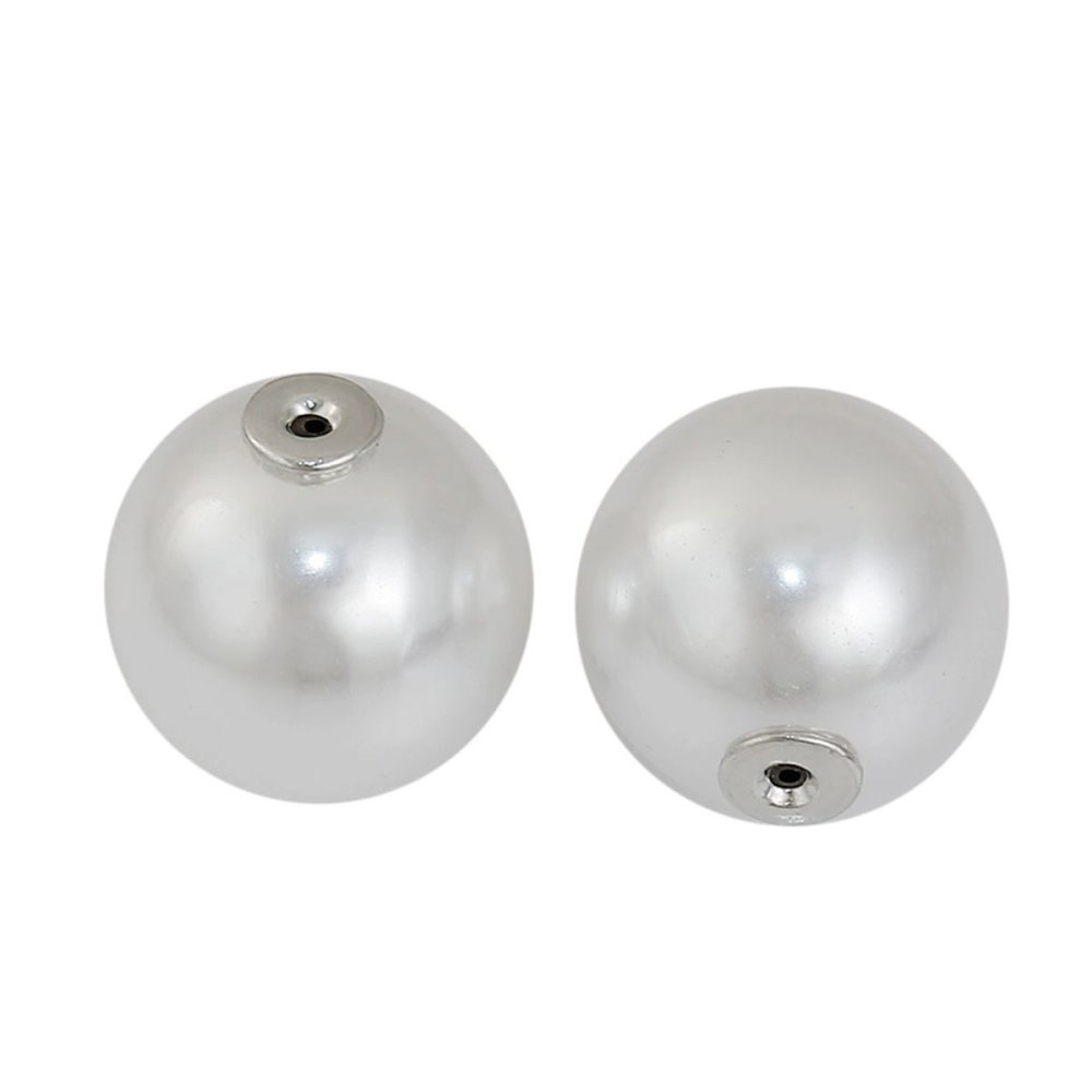 Bead 1 push hole 10 mm White